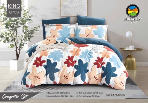 مخمل فرو ناعم نفر ونص 4 قطع