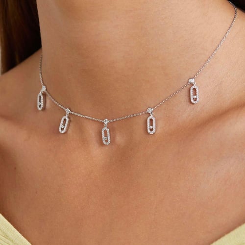 طقم ميسيكا سلسال شوكر مع حلق