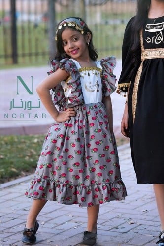 فستان كولكشن رمضان مطرز بالأسم