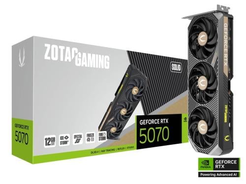 ZOTAC GEFORCE RTX™ 5070 12G SOLID GRAPHIC CARD
