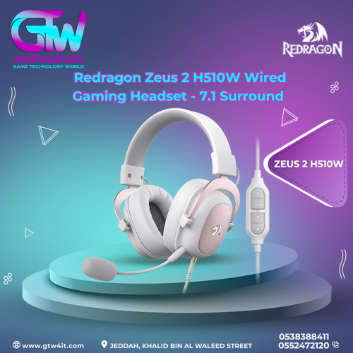 Redragon Zeus 2 H510W Wired Gaming Headset - 7.1 S...