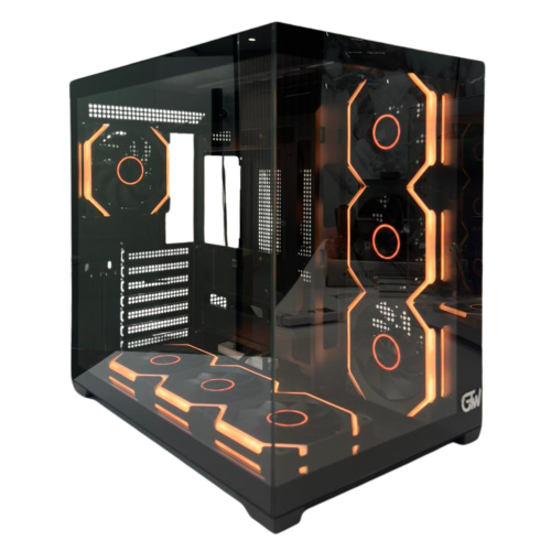 GTW GAMING COMPUTER CASE, BLACK MID TOWER ATX CASE...