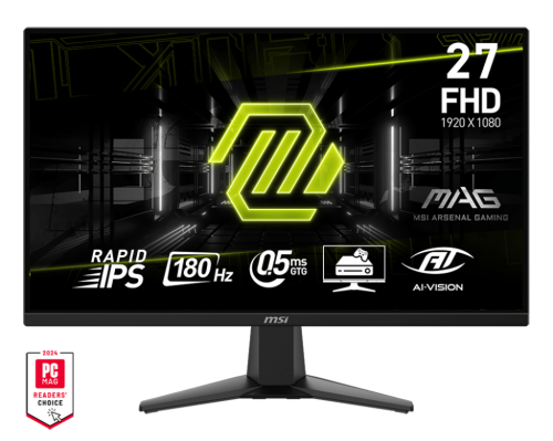شاشة الألعاب MSI MAG 275F بحجم 27 بوصة، دقة FHD، 1...
