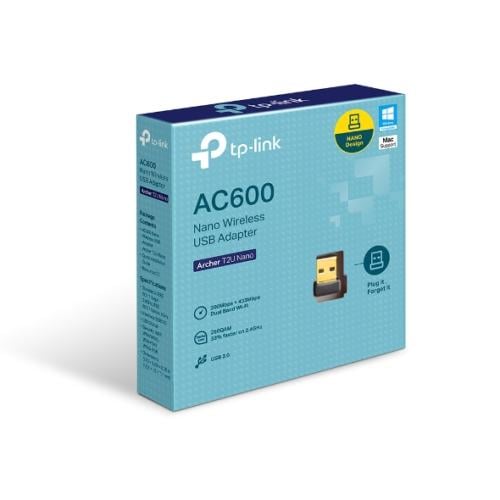 محول شبكة لاسلكي من تي بي لينك T2U AC600 نانو USB...