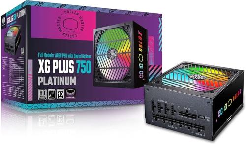 Cooler Master XG750 Plus Platinum ARGB Fully Modular, 750W,Built-in Information Display Panel, ARGB