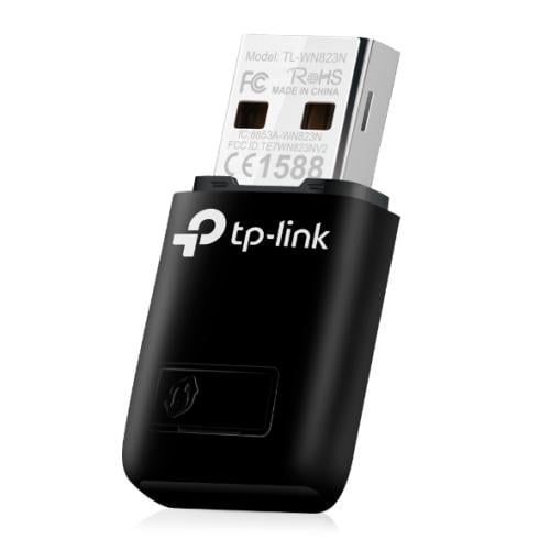 محول شبكة N صغير ولاسلكي TL-WN823N‎ مزود بمنفذ USB...