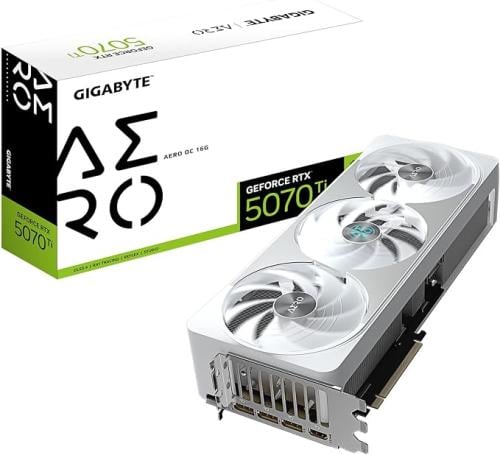 GIGABYTE GEFORCE RTX™ 5070 TI AERO OC 16G GRAPHIC...