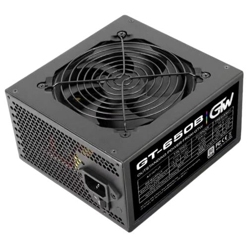 GTW 650W 80 PLUS WHITE POWER SUPPLY 650 WATT BLACK