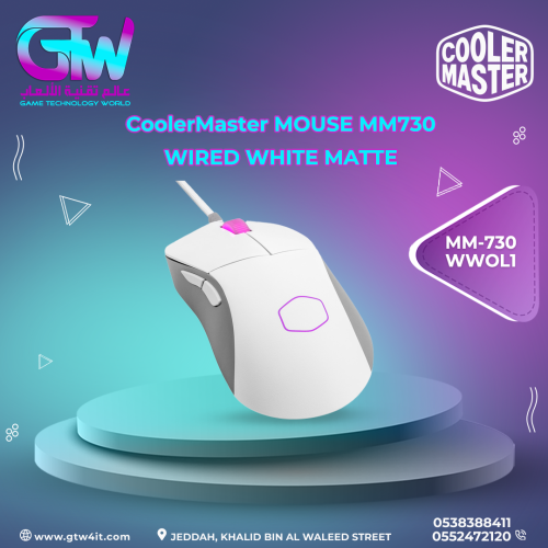 CoolerMaster MOUSE MM730 WIRED WHITE MATTE