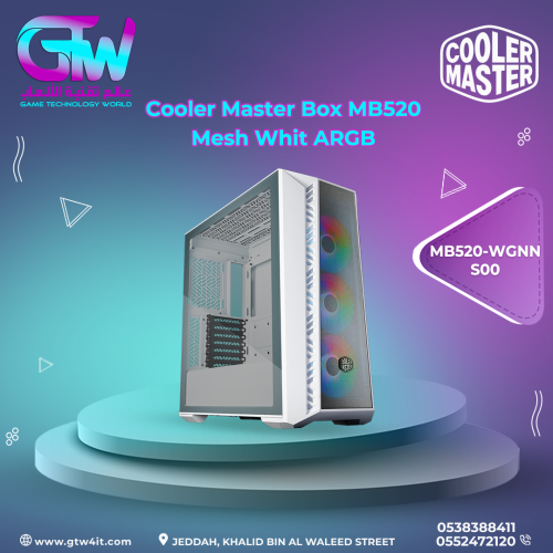 Cooler Master Box MB520 Mesh Whit ARGB