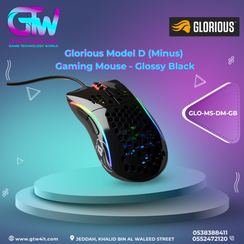 Glorious Model D (Minus) Gaming Mouse - Glossy Bla...