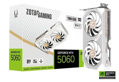 ZOTAC RTX 5060 White OC | كرت شاشة زوتاك 5060 أبيض...