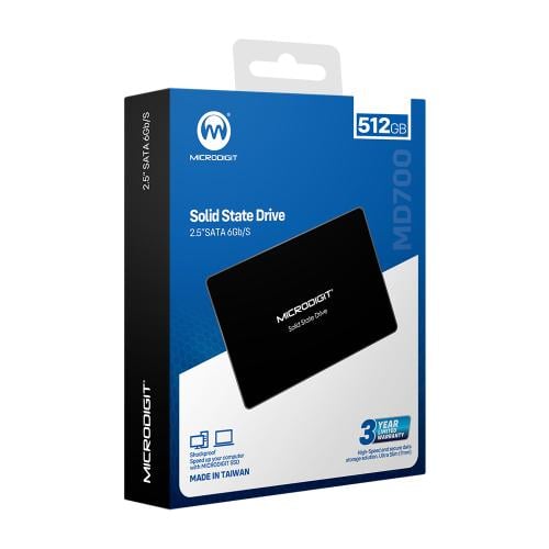 MICRODIGT 512GB SSD SATA 2.5-550MB-560MBS