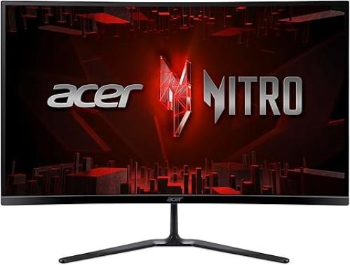 "شاشة Acer Nitro 27 بوصة منحنية FHD – 280Hz، FreeS...