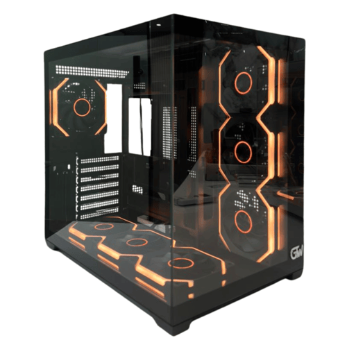 GTW GAMING COMPUTER CASE, BLACK MID TOWER ATX CASE...