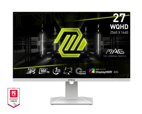 شاشة MSI MAG 274QRFW بحجم 27 بوصة، دقة QHD، 180Hz...