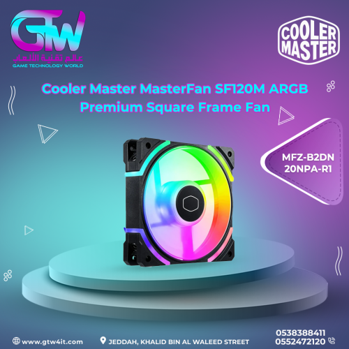 Cooler Master MasterFan SF120M ARGB Premium Square...