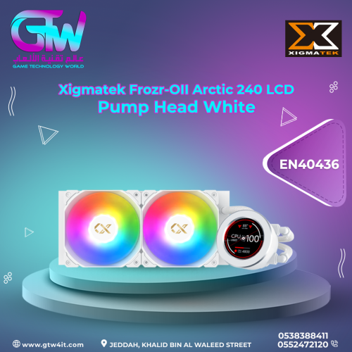 Xigmatek Frozr-OII Arctic 240 LCD Pump Head White