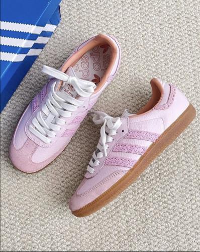 Adidas Samba Crochet Pink Custom