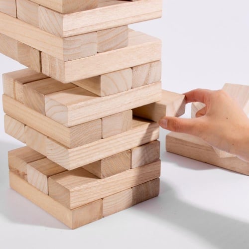 مكعبات تركيب خشبية جامبو