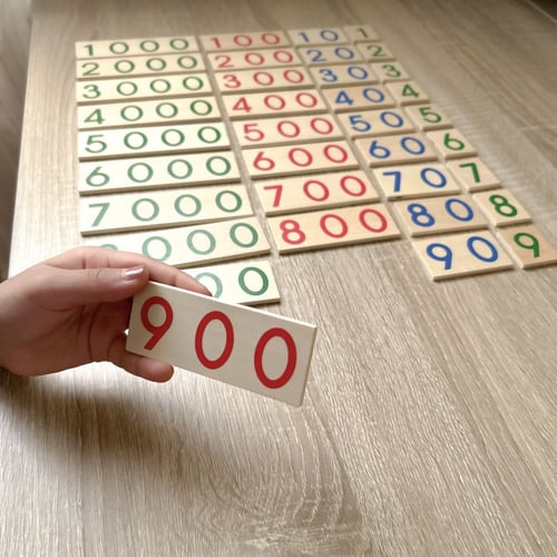 الأرقام الخشبية