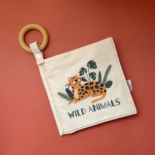 كتاب قماش برسوم حيوانات