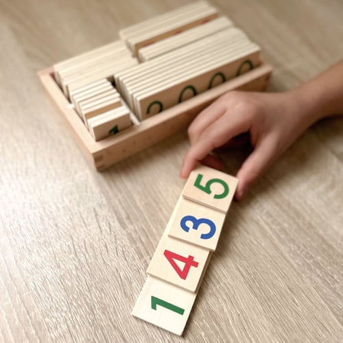 الأرقام الخشبية