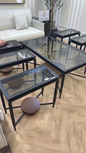 طقم طاولات اسود