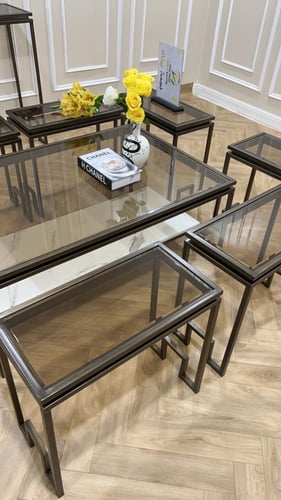 طقم طاولات حديد