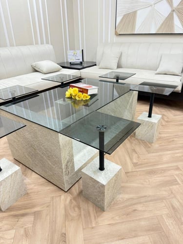 طقم طاولات بديل رخام فاخر