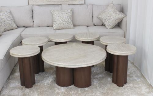 طقم طاولات رخام فاخر