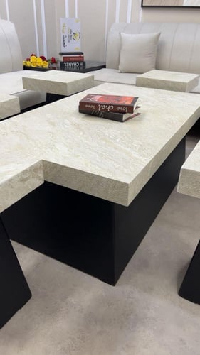 طقم طاولات الضيافة بديل الحجر