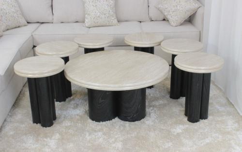 طقم طاولات رخام فاخر