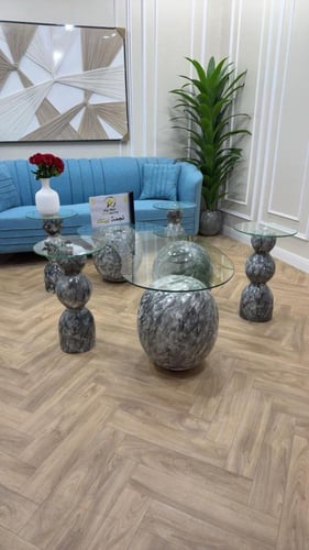 طقم طاولات رخام صناعي