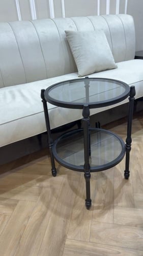 طقم طاولات حديد اسود