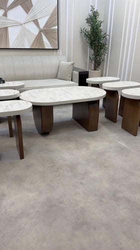 طقم طاولات ضيافه بديل الحجر