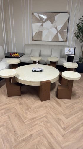 طقم طاولات خشب