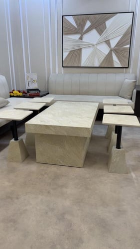 طقم طاولات ضيافه بديل الرخام