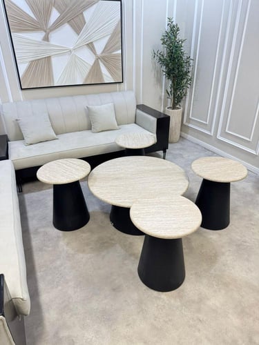 طقم طاولات خشب