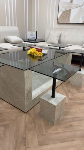 طقم طاولات بديل رخام فاخر