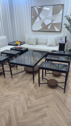 طقم طاولات اسود