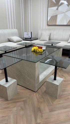 طقم طاولات بديل رخام فاخر