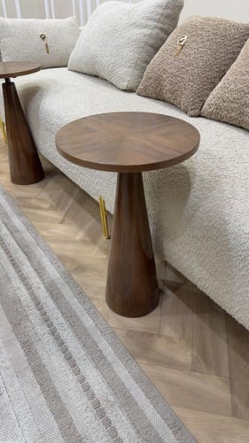 طقم طاولات قشرة الجوز