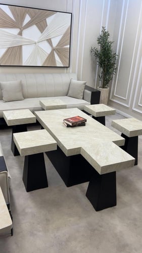 طقم طاولات الضيافة بديل الحجر