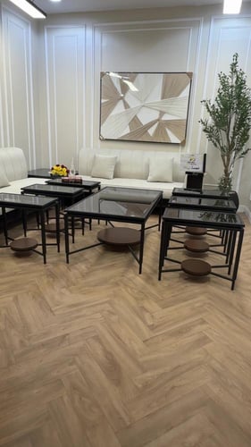 طقم طاولات اسود