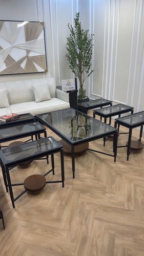 طقم طاولات اسود