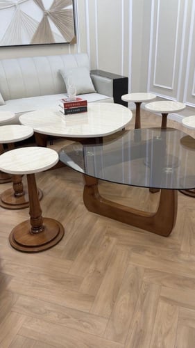 طقم طاولات بديل الرخام فاخر