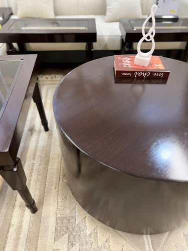 طقم طاولات بني