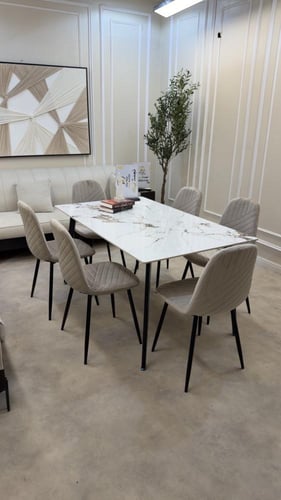 طاولة طعام مودرن 6 كراسي