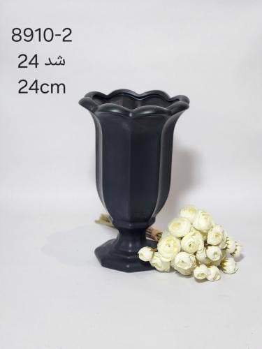 فازة رخامية لون أسود